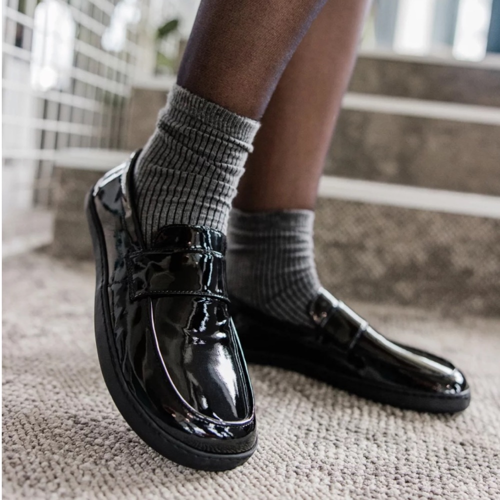 Sharpen Elegant Black Patent Leather Loafers